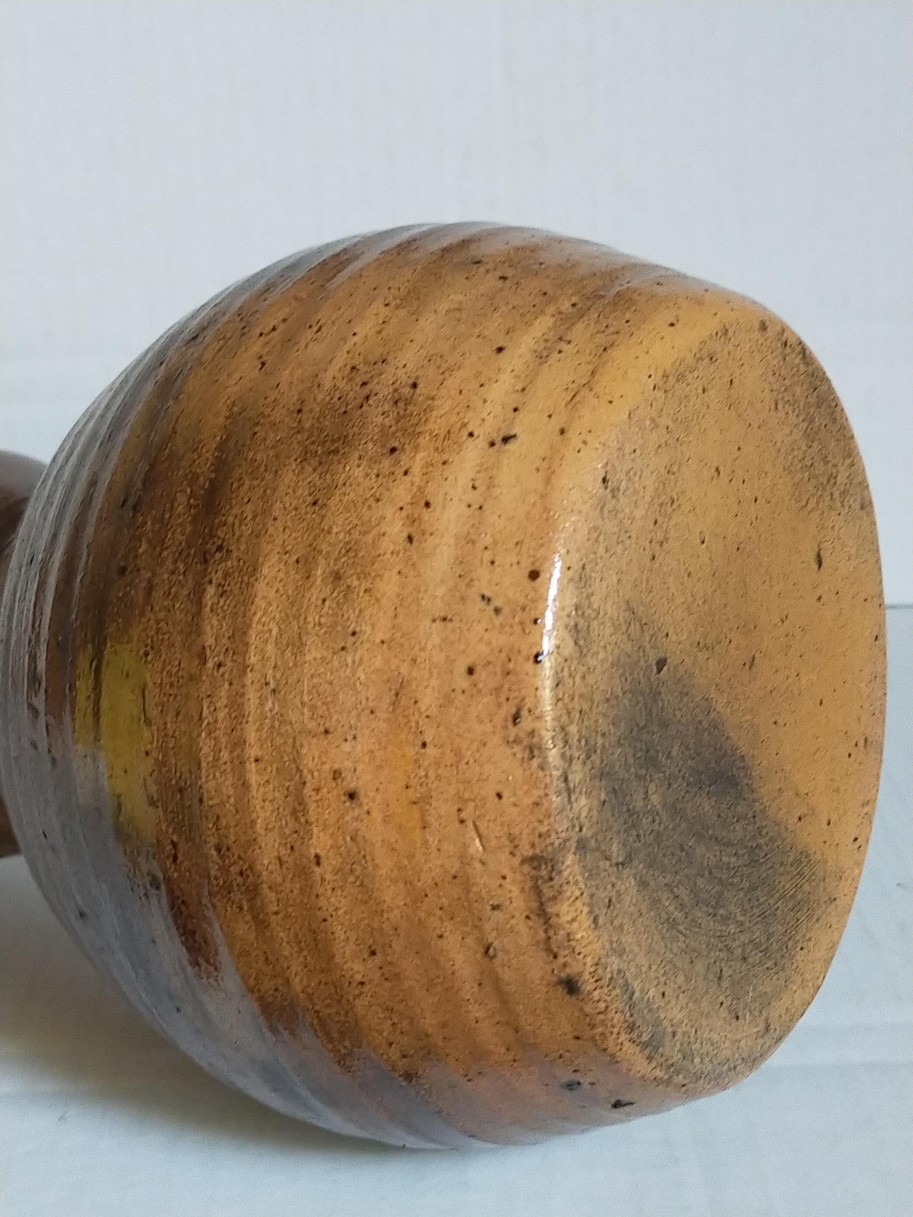 Potter's soliflore vase in vintage glazed stoneware