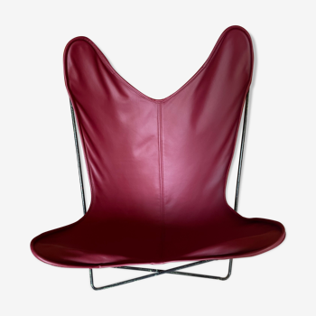 Fauteuil AA Butterfly rouge bordeau