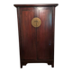 Brown lacquered Chinese wardrobe from Shandong.