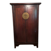 Armoire chinoise de Shandong laque brune unie