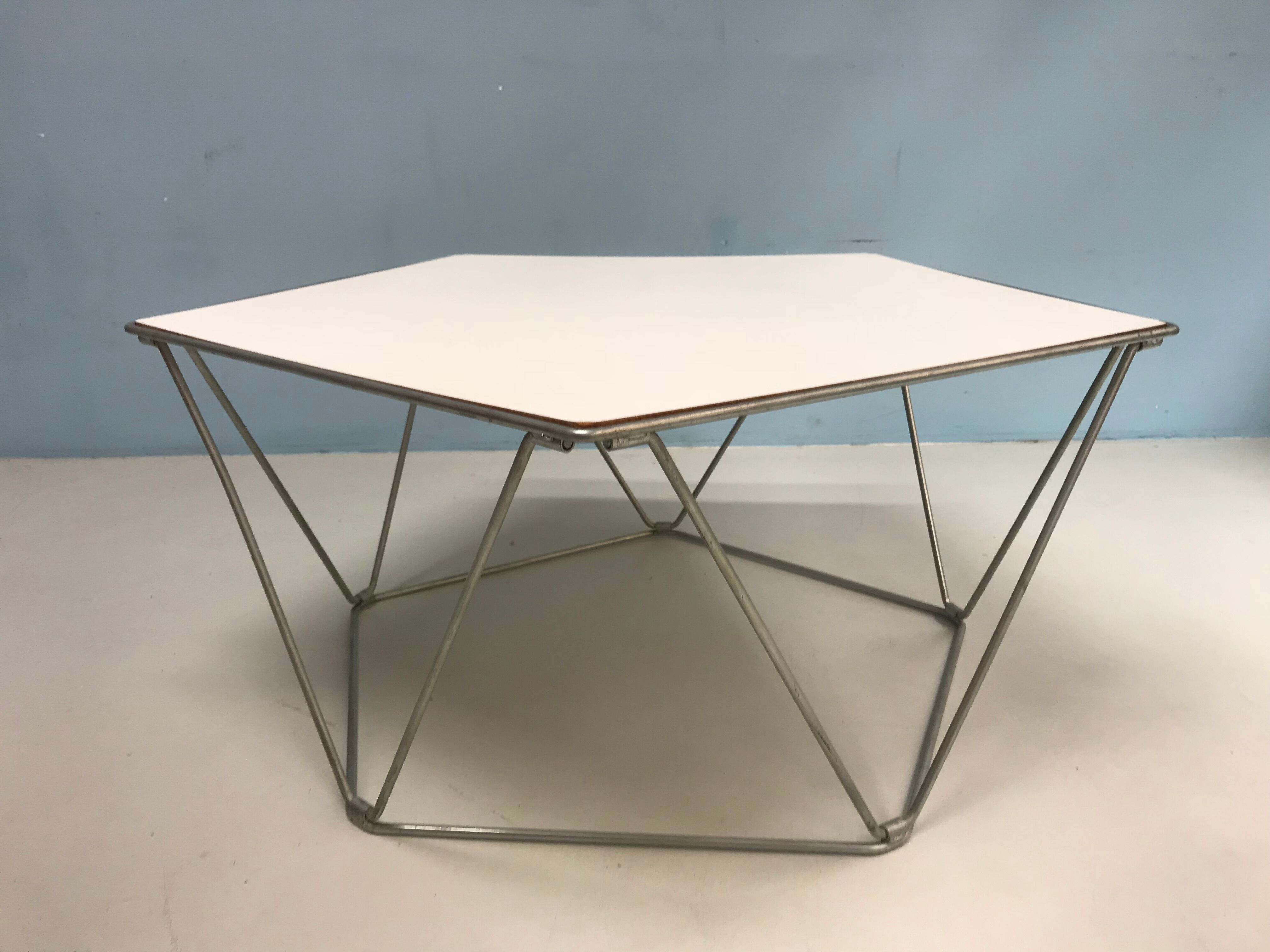 Penta coffee table by Kim Moltzer, Jean-Paul Barray  1968