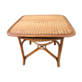 Vintage rattan table