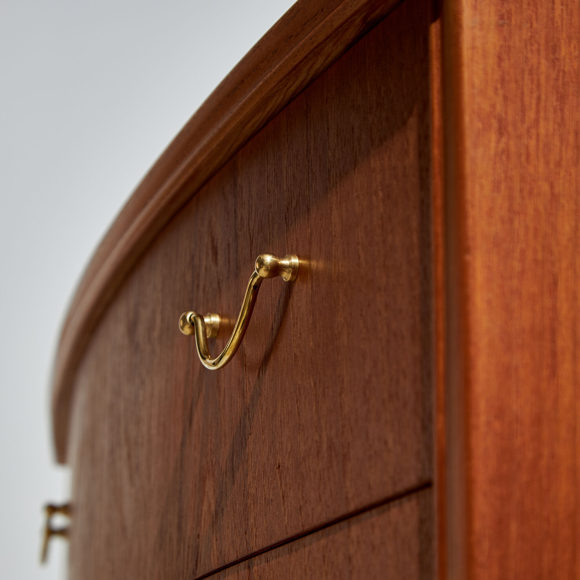Restored commode in teak and beech.