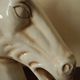 Ceramic horse head lamp base vintage horse lamp base design 70s