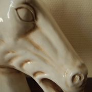Ceramic horse head lamp base vintage horse lamp base design 70s