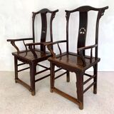 Pair of Chinese armchairs