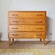 Vintage chest of drawers with tapered legs