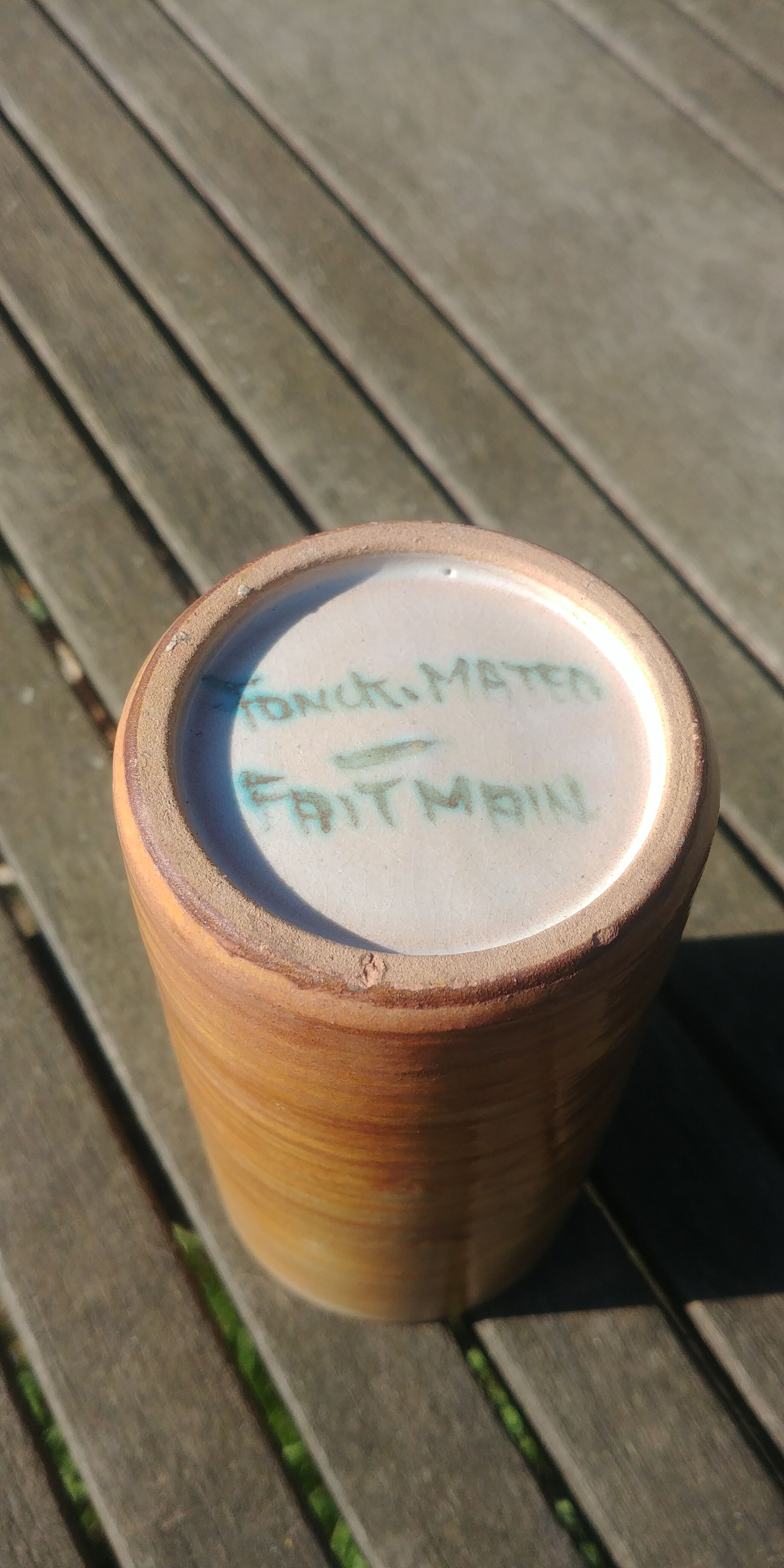 Vase Vallauris signed by Jacques Fonck and Jean Matéo 70s