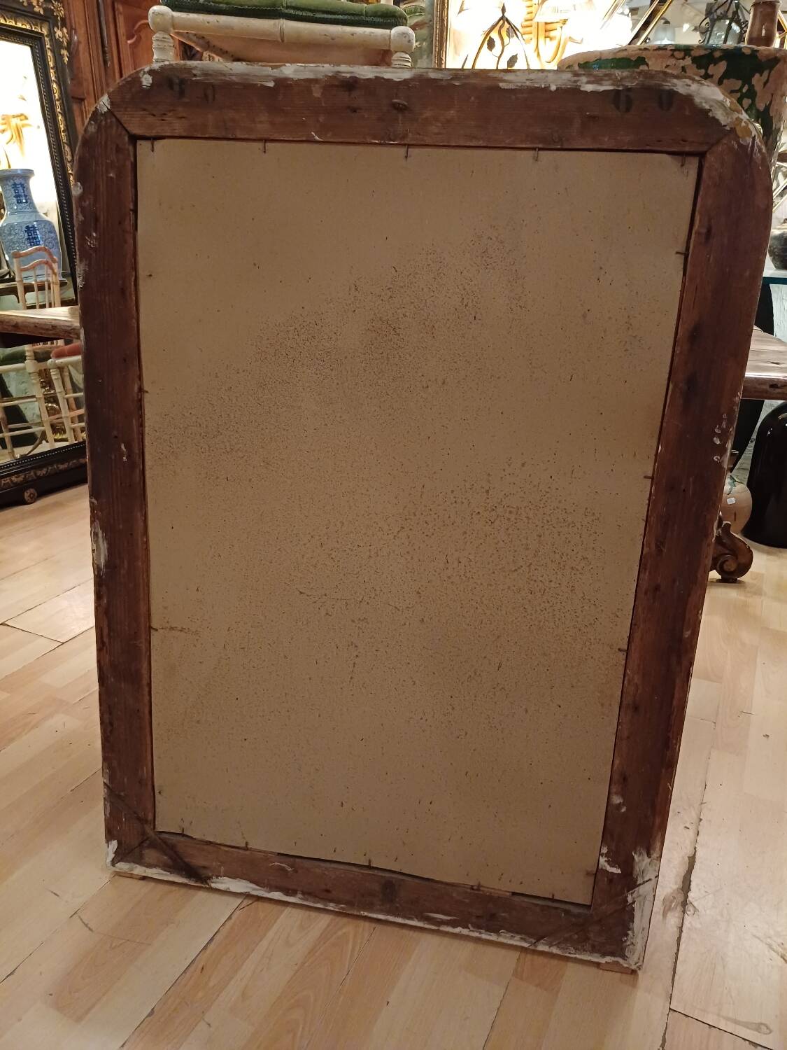 Large mirror from the Napoleon 3rd period, 19th century. 1.51 m/ 96 cm