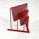 Red magazine rack by Markus Börgens for D-Tec, 1980