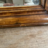 Miroir Louis Philippe ancien assiette en bois