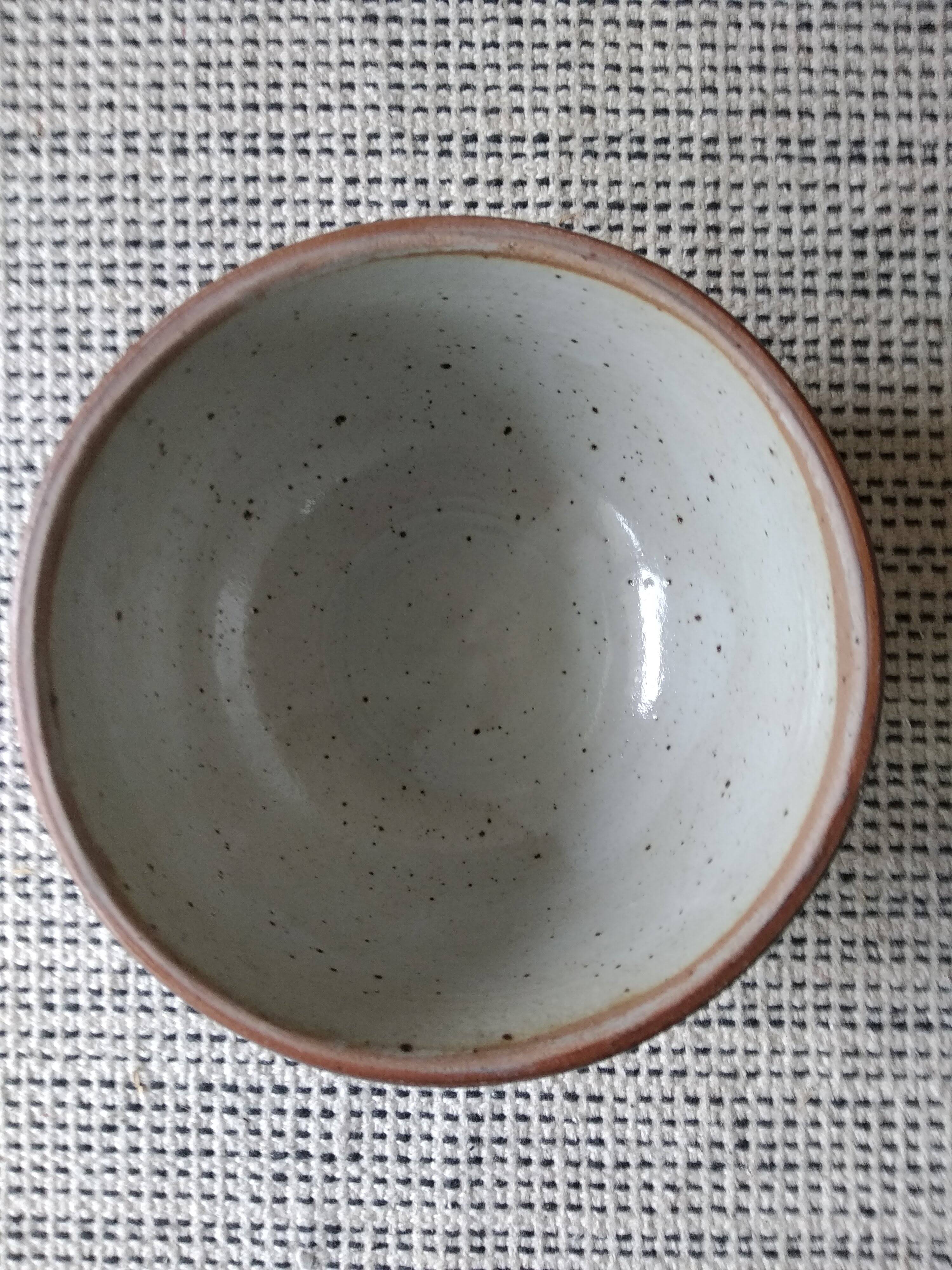 Set of 3 artisanal stoneware bowls