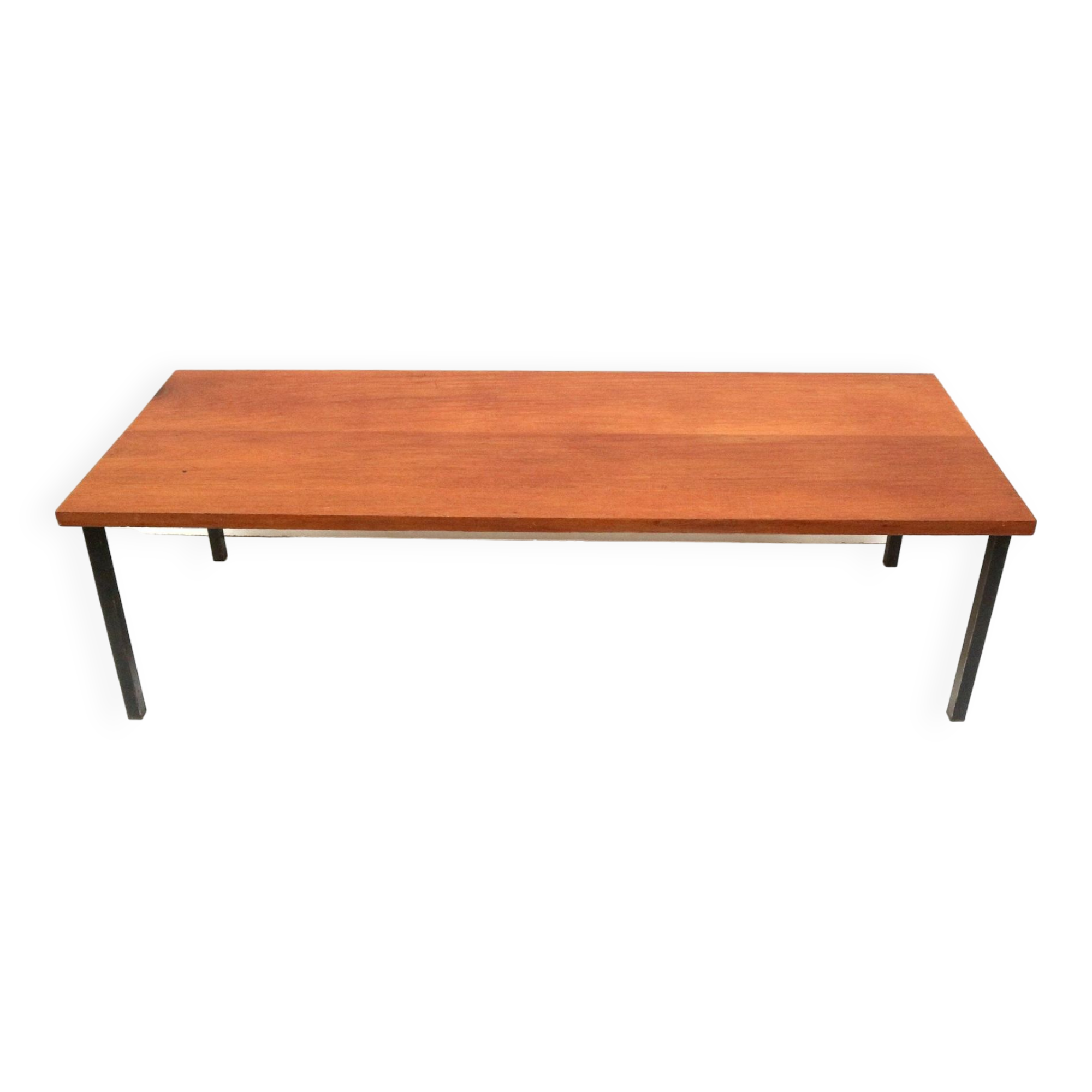 Large vintage rectangular coffee table made in the 1960s
