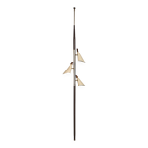 Lampe sur pied Milieu du Siècle trois abat-jours attribuée à Stilnovo 1960