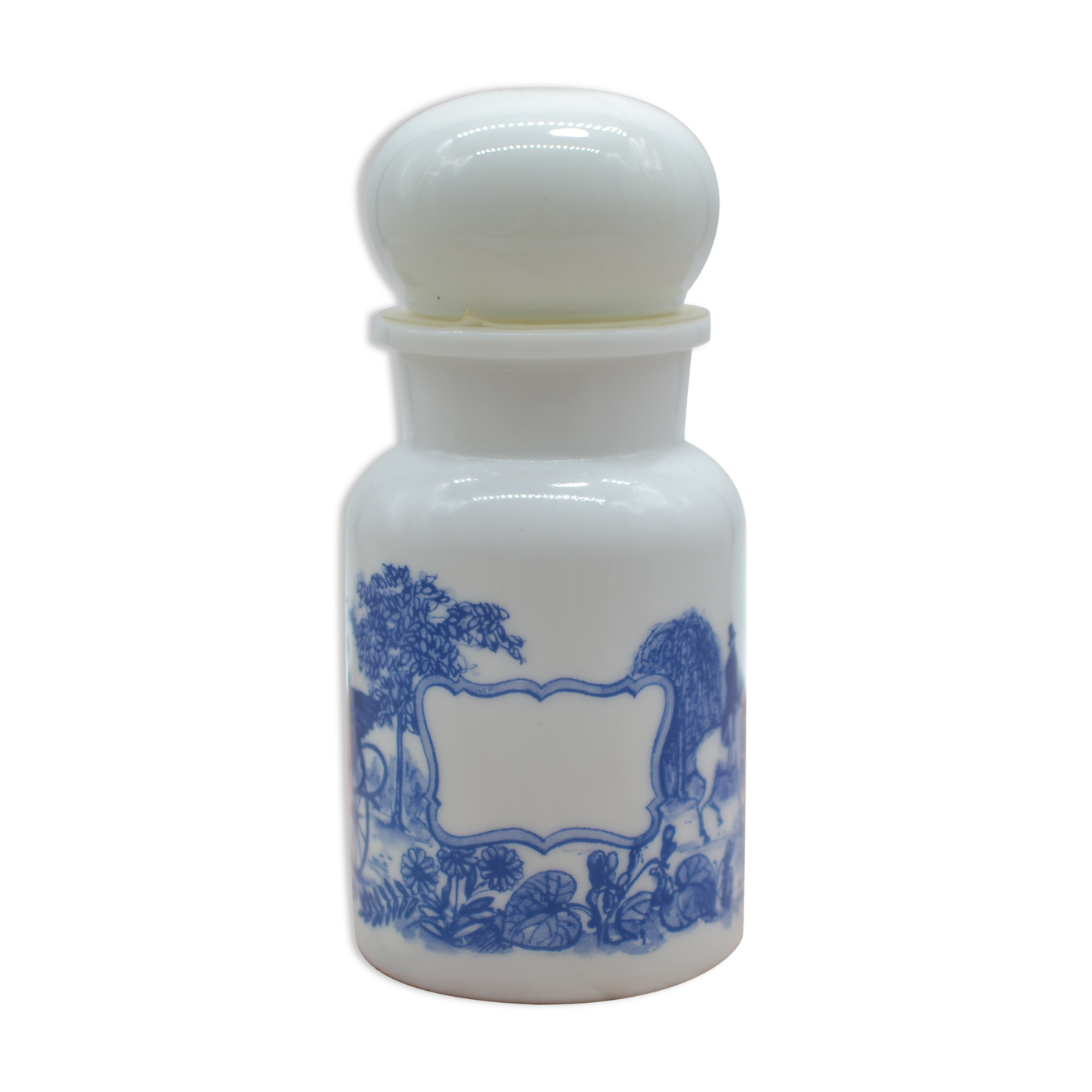 Opaline apothecary jar, Victorian style