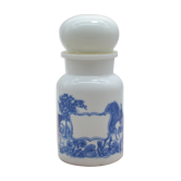 Opaline apothecary jar, Victorian style