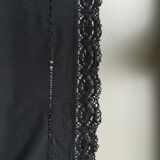 Old black tablecloth