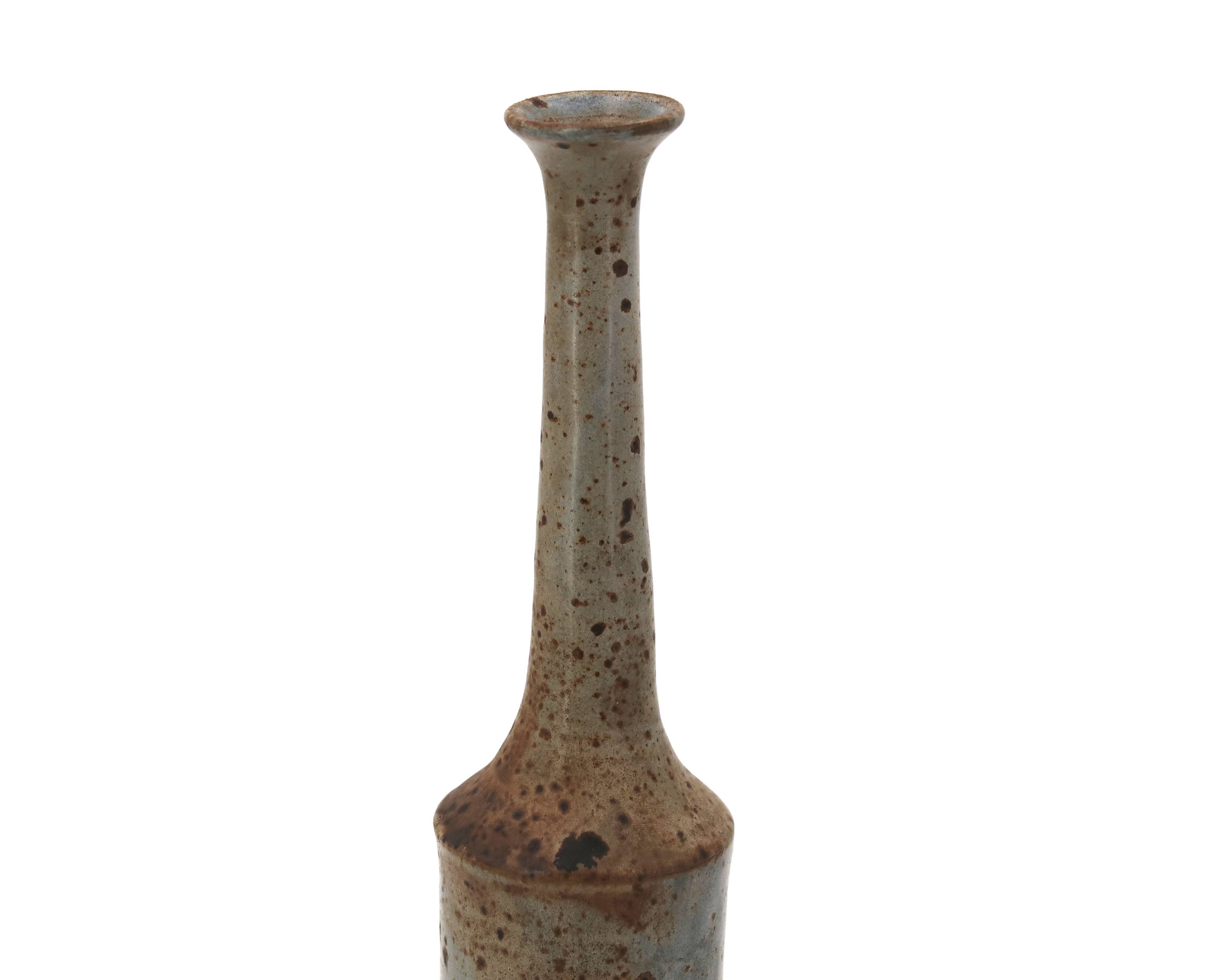 Large ceramic bottle vase by Jacky Coville, 1970s