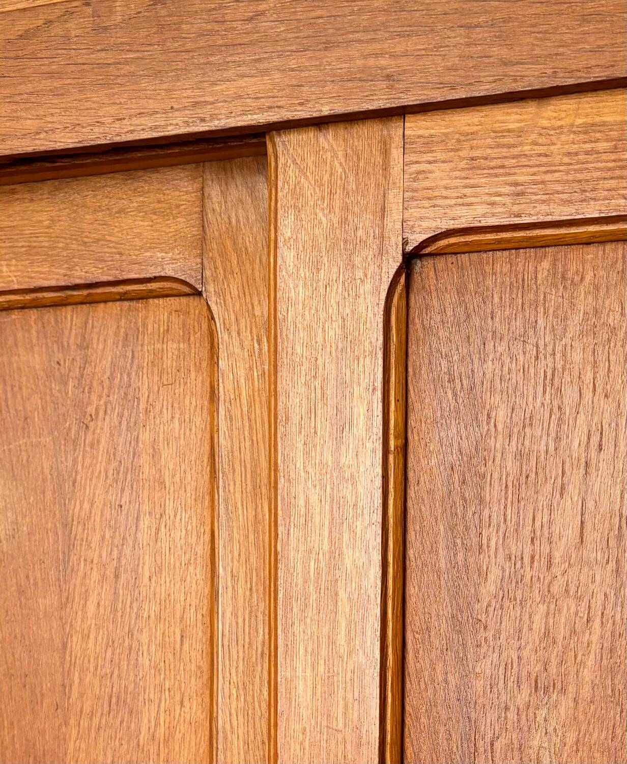 1950s wardrobe / closet in golden oak