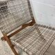 Chaise longue / fauteuil / monoplace rétro en rotin