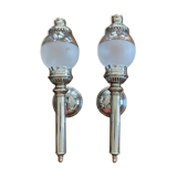 Old pair of torch sconces