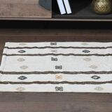 Flat vintage kilim hallway rug