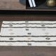Flat vintage kilim hallway rug