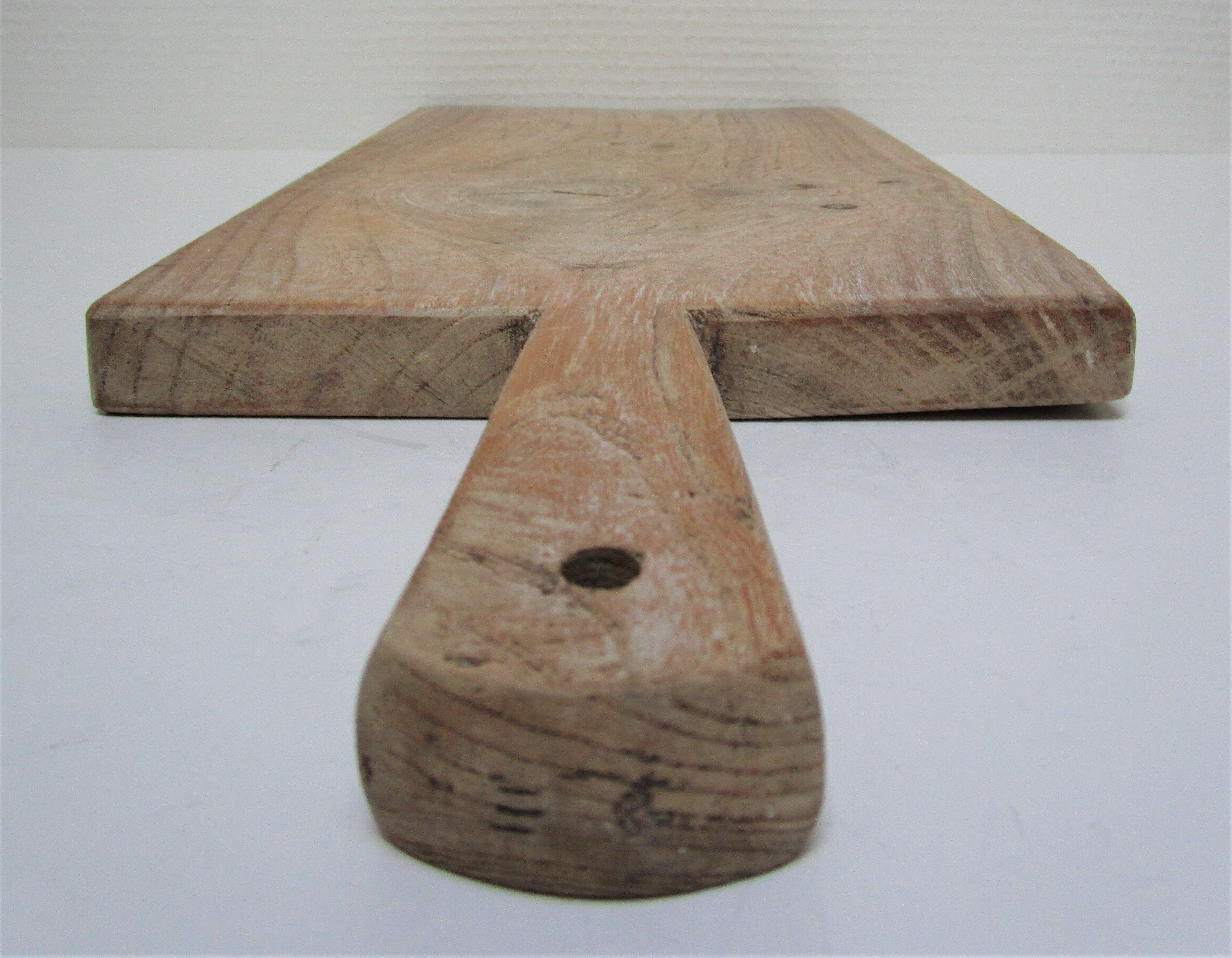 Cutting board solid wood patinated vintage