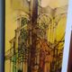 Acrylique  "éléments architecturaux gothiques "