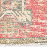 Red vintage door mat rug