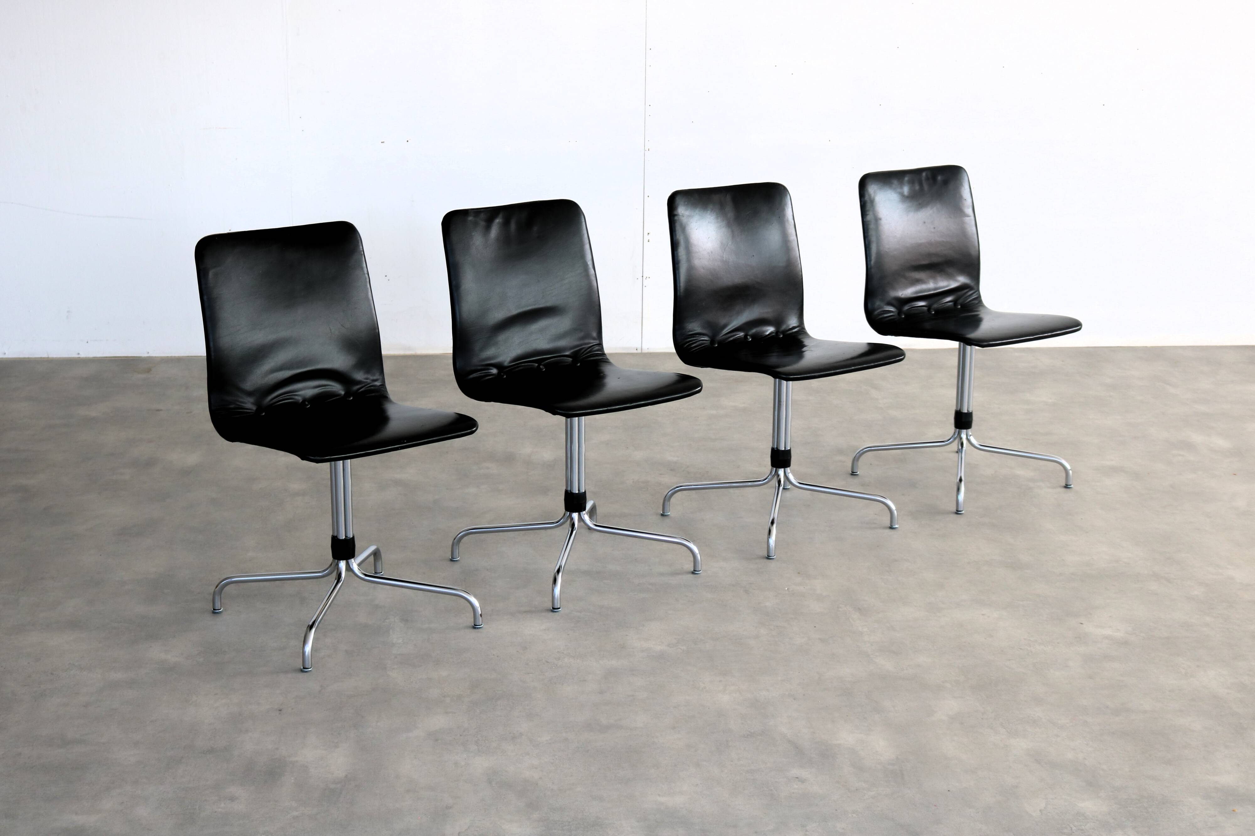 Chaises de salle à manger vintage années 1970 | Brabantia
