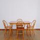 4 Scandinavian beech chairs
