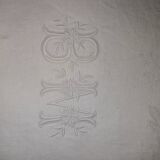 15 white damask towels with mongram