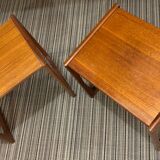 Pair of Scandinavian teak bedside tables