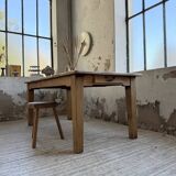 Solid oak farmhouse table 180 cm