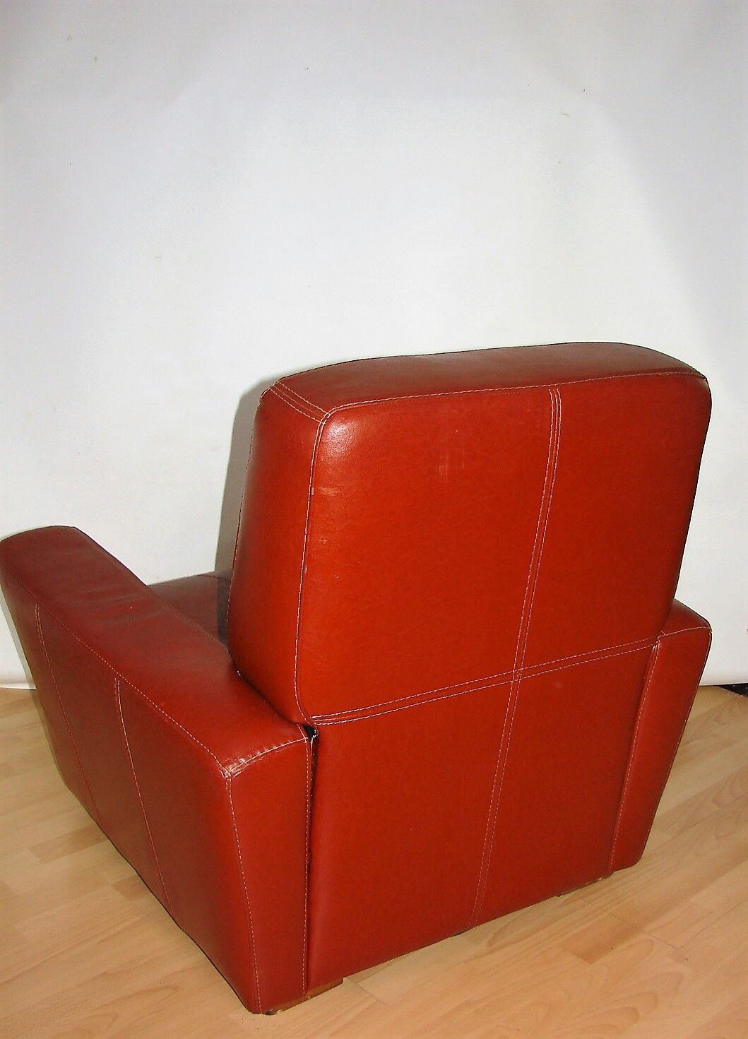 Art deco leather armchair, 1960s