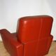 Art deco leather armchair, 1960s