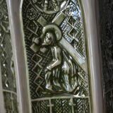 Decorative pitcher/sculpture in ceramic signed JMS