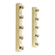 Brass Mirror Wall Lamps, Set of 2