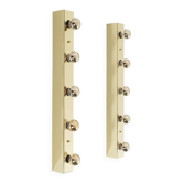 Brass Mirror Wall Lamps, Set of 2