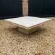 Table basse en travertin 115x115 cm