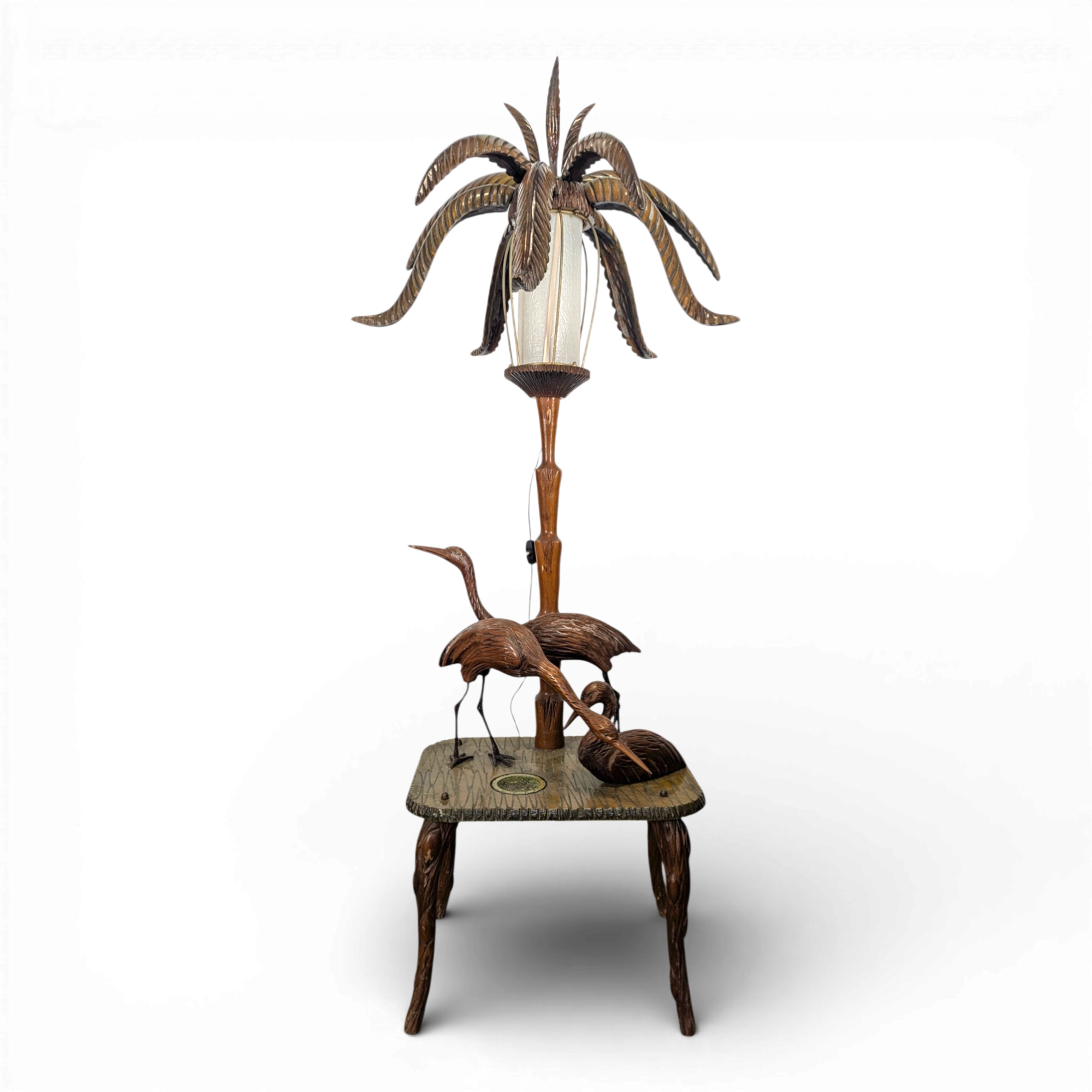 Palm tree floor lamp by Alberto Tura from the 1950s.