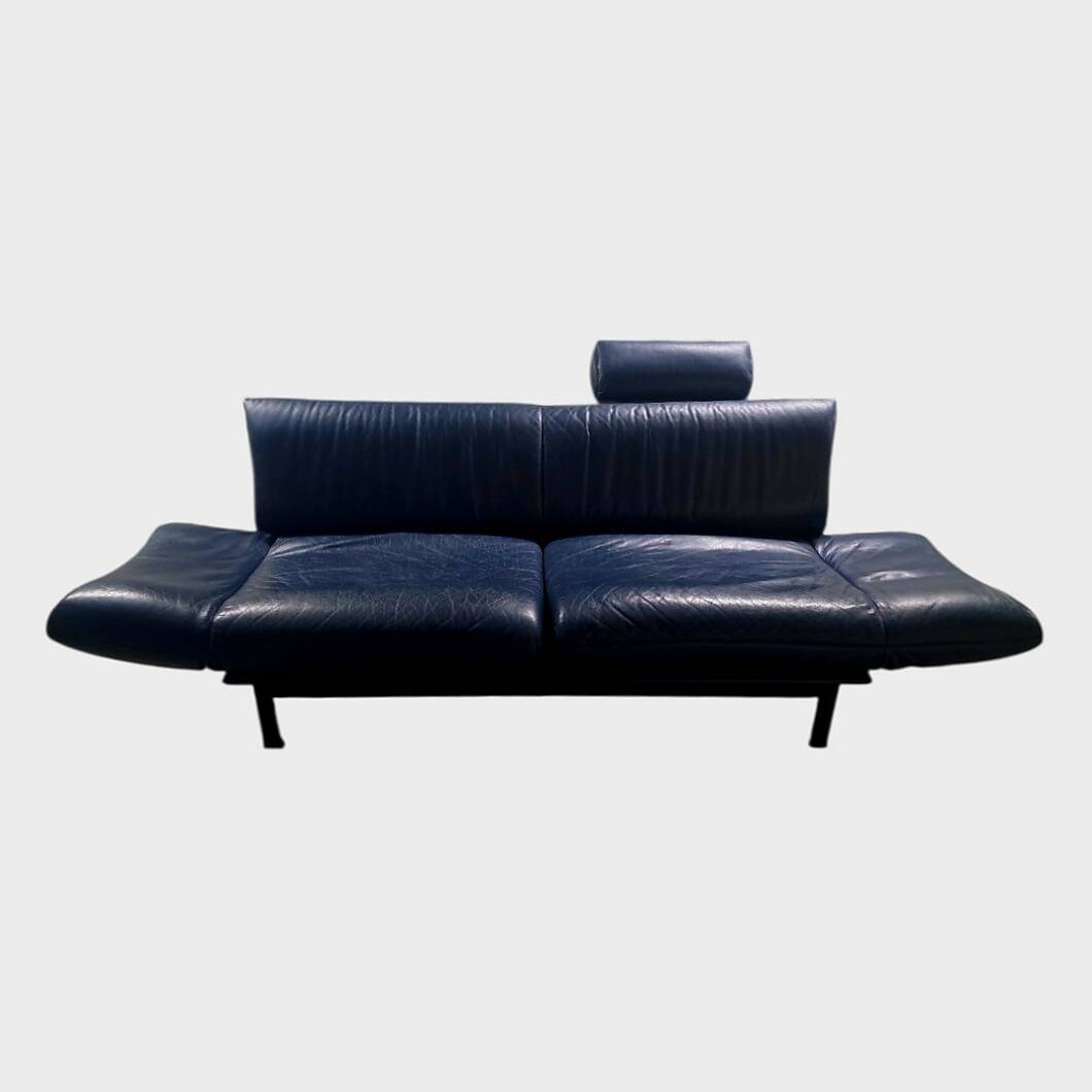 Iconic De Sede DS-140 Sofa (Navy Blue) – Circa 1980