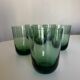 Set de 6 verres gobelets XL 1960 en verre vert