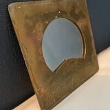 Brass mirror
