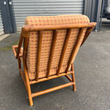 Pair of rattan armchairs