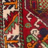 Vintage western Turkish rug oriental 120x80 cm tribal carpet, red