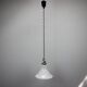 1970s Czechoslovak Mid-Century Glass Pendant Lamp with Marbled Shade