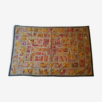Indian embroidered tapestry