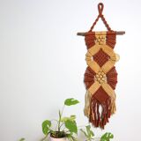 Vintage wall decoration, crochet and macramé
